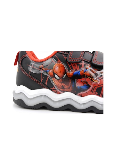 Lumberjack Mambo 4pr Spıderman Işıklı Çocuk Spor Ayakkabı Siyah Siyah