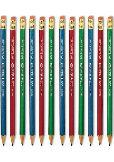 2120 Silgili Kurşun Kalem 12 Li Paket 5244212000 Renkli