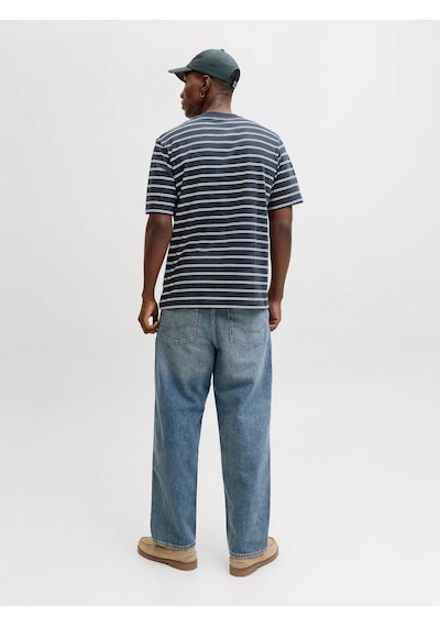 Jack & Jones Jack&jones Jornorrebro Stripe Tee Erkek T-shirt 12291021 Lacivert