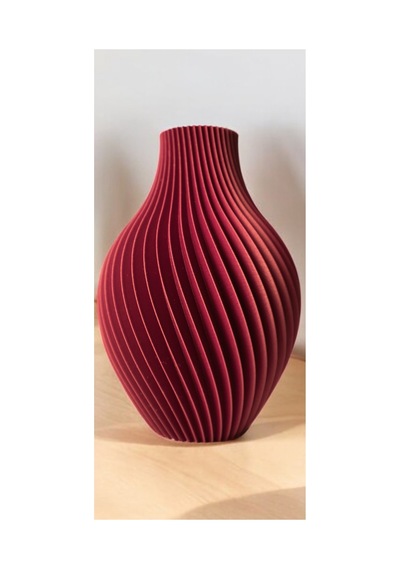 Modern Dekoratif Vazo 20 Cm Kırmızı Kırmızı