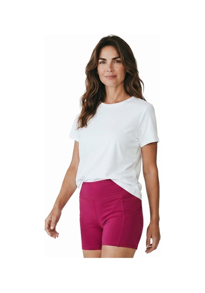 Sportive Lysa Kadın Beyaz Günlük Stil T-shirt 26yk0027-kbyz
