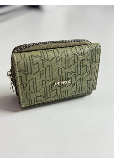 Just Polo Kadın 6 Kart 1 Kimlik Bölmeli Çıtçıt Ve Furmuarlı Şık Cüzdan Shopper Yeşil