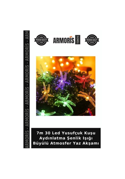 7m 30 Led Yusufçuk Kuşu Aydınlatma Şenlik Işığı Büyülü Atmosfer Yaz Akşamı RGB