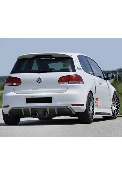 Vw Golf 6 Rieger Difüzör Parlak Siyah Plastik 2008 2009 2010 2011 2012 Arka-difizör-bodykit-ek