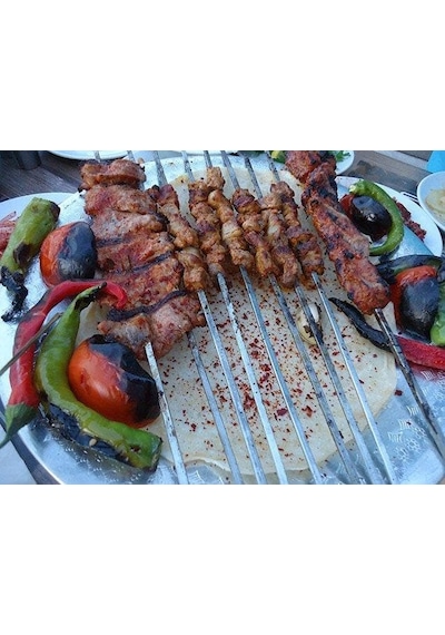 Netkonsantrasyon Kare Çöp Şiş Ciğer Şiş Tavuk Şiş Kuşbaşı Et Şişi 10 Adet 70 Cm 5mm