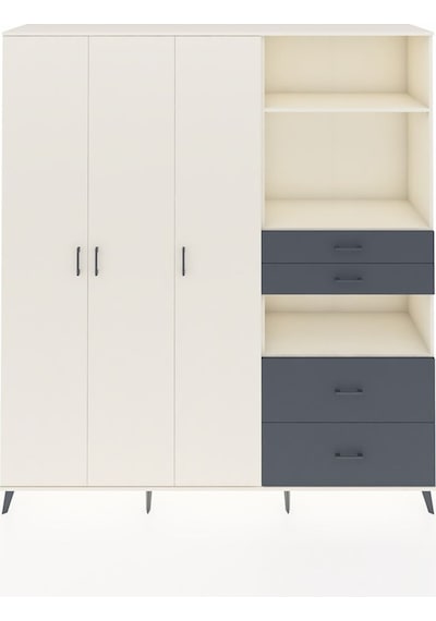 Hyperion Dolap 12 Raflı 4 Çekmeceli Tek Askılı 220x44x243 Aytaşı-aytaşı/antrasit Çok Renkli Hyperion Dolap 12 Raflı 4 Çekmeceli Tek Askılı 220x44x243 Aytaşı-aytaşı/antrasit Çok Renkli