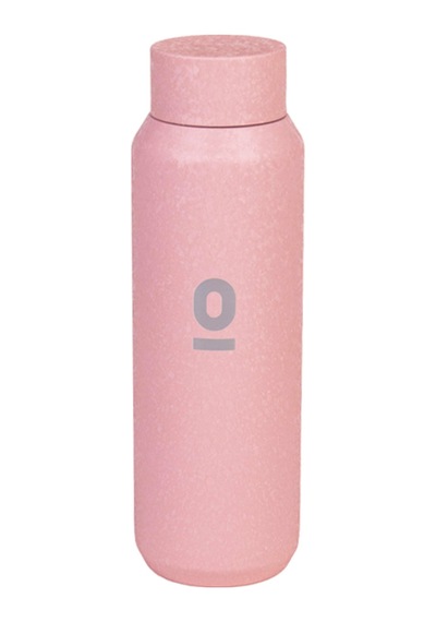 Pembe Mat Dokulu Paslanmaz Çelik Matara 550 ML Kapaklı No:99
