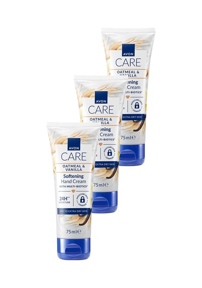 Avon Care Vanilya Içeren E Vitaminli Kuru Ciltler İçin El Kremi 75 Ml. Üçlü Set