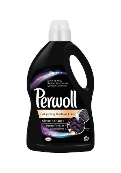 Perwoll Siyah Doku Sıvı Çamaşır Deterjanı 50 Yıkama 2 x 3 L