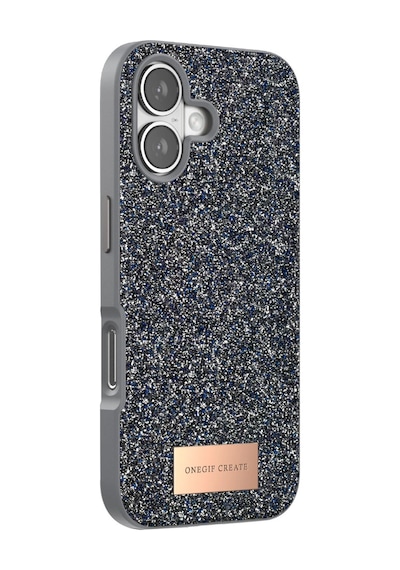 Onegif Apple İphone 17 Bright Simli Kapak - Gümüş 0.2M-Çok Renkli