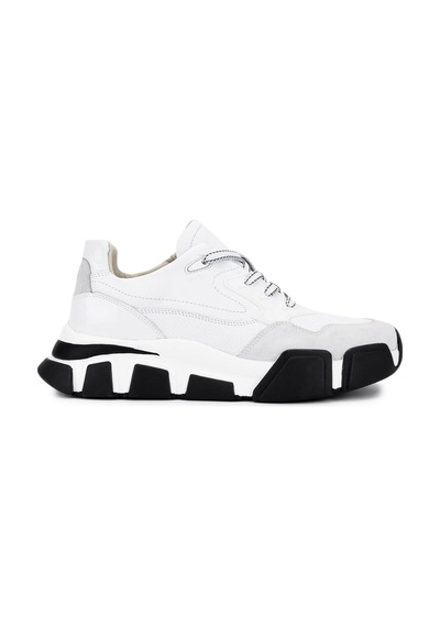 Tamer Tanca Erkek Hakiki Deri Beyaz Sneakers & Spor Ayakkabı 381 21164 Erk Ayk Y25 Beyaz Dr/zmb Beyaz