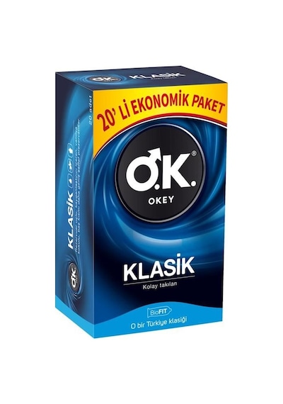 Okey Klasik Prezervatif 20'li