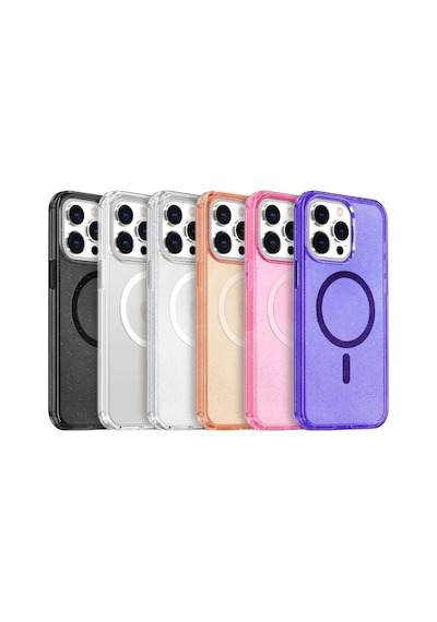 Joko Apple iPhone Uyumlu  15 Pro Max Uyumlu Star Magsafe Kapak - Mor