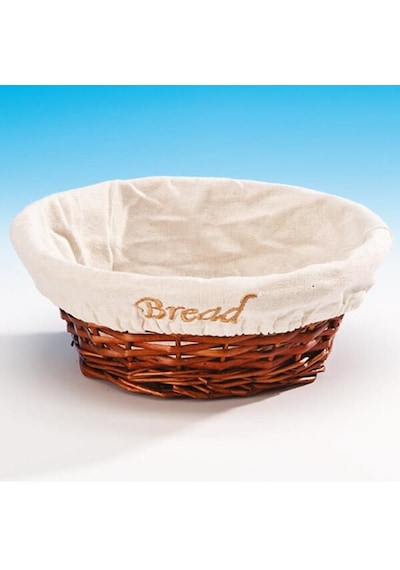 Zicco Ekmek Sepeti Bezli Daire 24 x 8 Cm Kahverengi