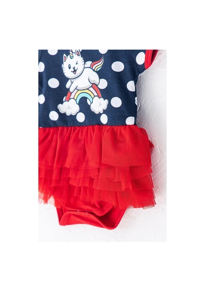 Babymod Kedi Figürlü Yazlık Kız Bebek Tulum