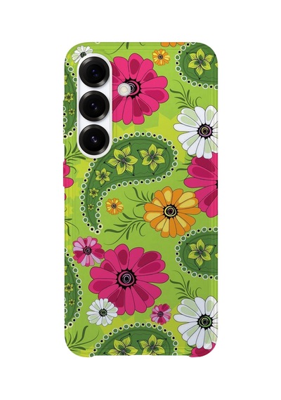 Samsung Galaxy S25 Uyumlu Baskılı Şeffaf Telefon Kılıfı Koleksiyon: Floraluxe Botanica 7