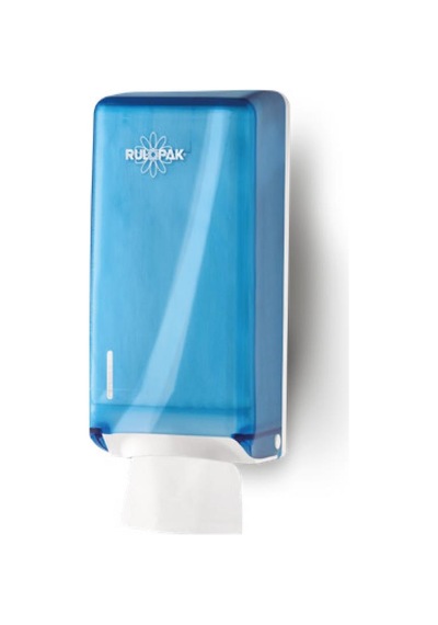 Rulopak 303513 Tekçek Tuvalet Kağıdı Dispenseri Transparan Mavi