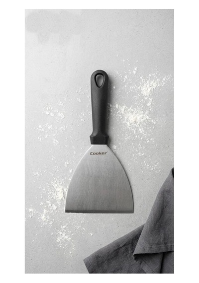 Cooker Çelik Düz Spatula 12x24 Cm Gri