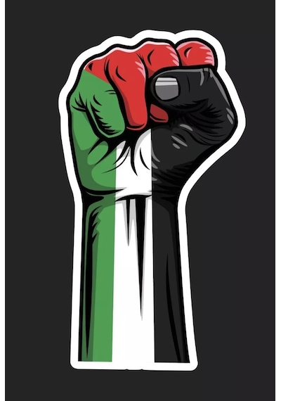 Özgür Filistin 19cm Free Palestine Araba Sticker Arka Cam