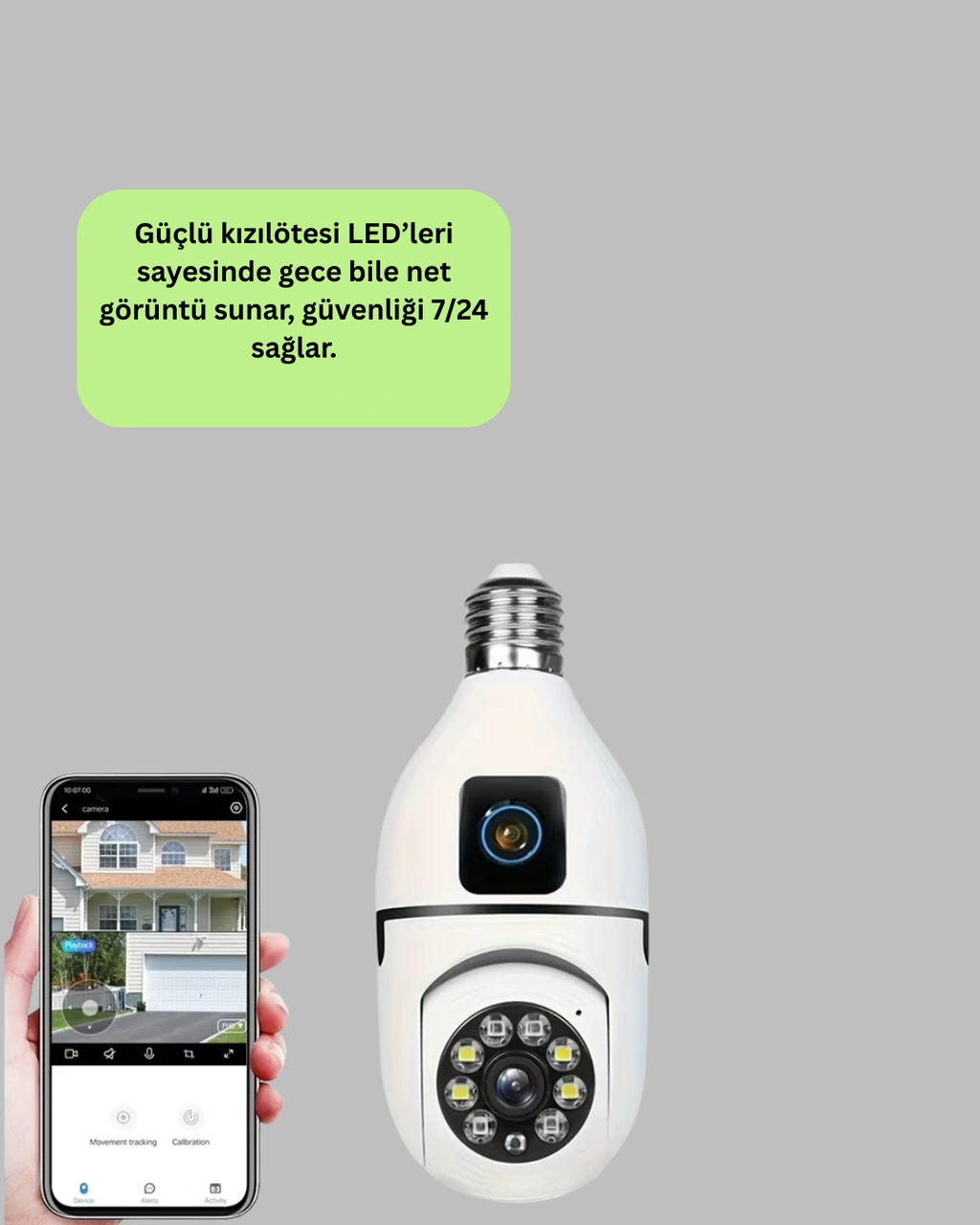 360 Derece Panoramik Wifi Kamera - Full Hd Ev Güvenlik Sistemi