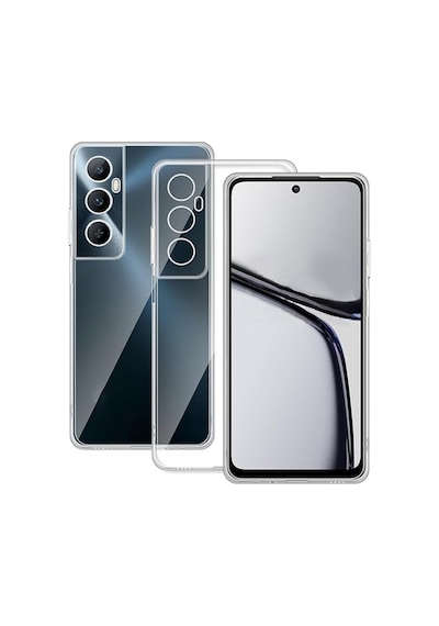 Realme C65 Kılıf Kamera Korumalı Silikon Şeffaf Arka Kapak