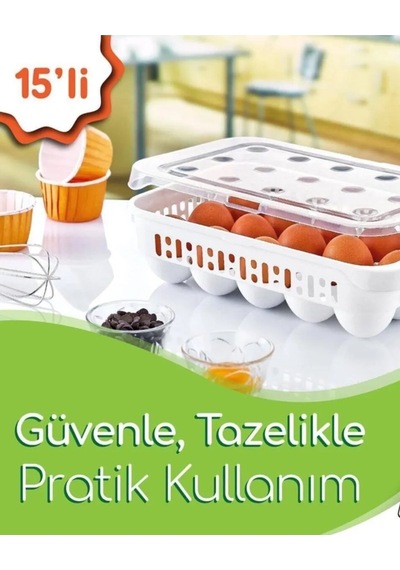 15 Bölmeli Yumurta Kabı Royaleks-ak680 Çok Renkli
