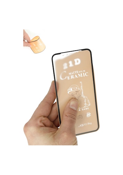 Apple iPhone Uyumlu 11 Pro Pubg Ekran Koruyucu Parmak Izi Bırakmayan Mat Film Seramik Nano