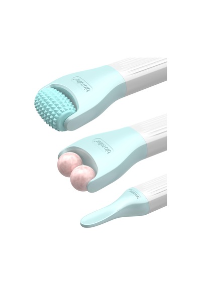 10 In 1 Dermaroller Kiti Yüz Masajı Yeşim Buz Rulo Microneedling Derma Haddeleme Sistemi Yüz Temizleme Fırçası Seyahat Çantası Ile