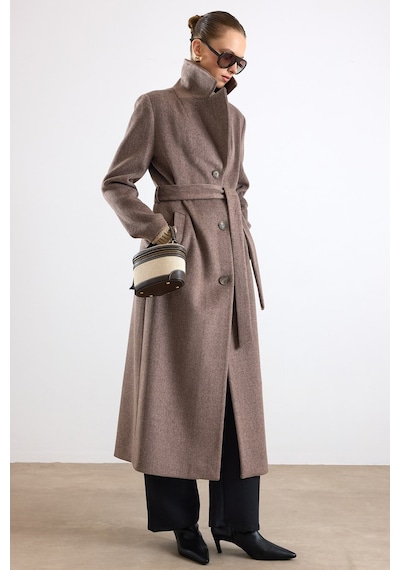 Olcay Mono Kapama Exclusive Uzun Kaban Latte 3175 Krem