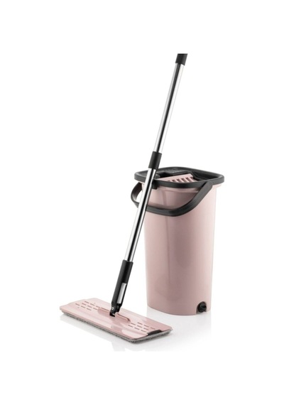 Magic Flat Mop Yer Duvar Silme Microfiber Paspas Temizlik Seti + 10 Adet Bez