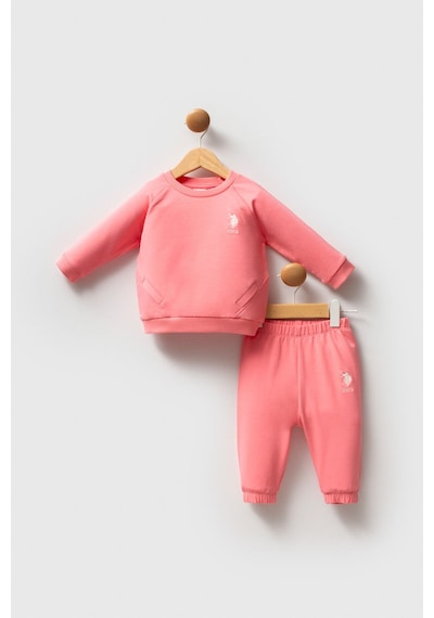 U.S. Polo Assn. U.s. Polo Assn Kız Bebek Pembe Takım Usb2741-c-v4 Pembe