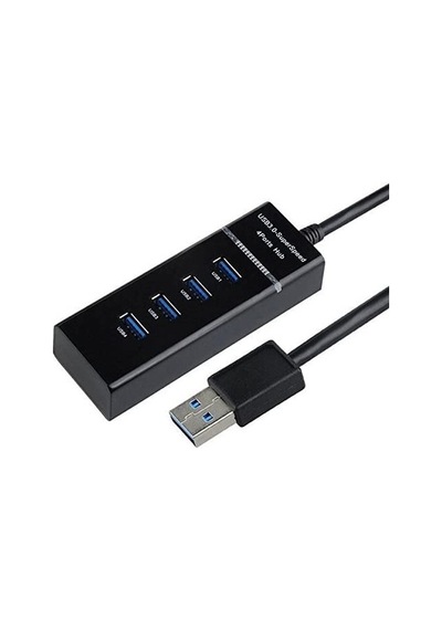Port-13 4 Port Hub Usb 3.0 Çoğaltıcı Çoklayıcı Pg-288-30 Santimetre Siyah Renk