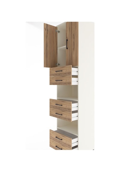 Hyperion Dolap 4 Raflı 6 Çekmeceli 2 Kapaklı 60x44x243 Aytaşı-çam Aytası