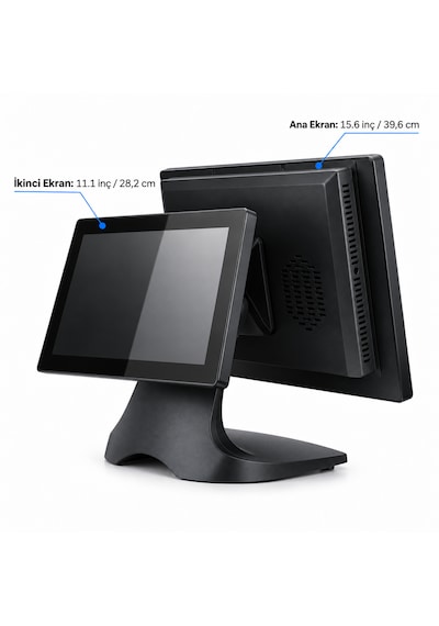 Quatronic P156-d 5n 15.6" Dokunmatik Çift Ekran İ5 5.nesil 8gb Ram 256gb Ssd Pos Pc