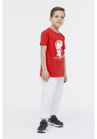 Lumberjack Ul 11ata01 4fx Kırmızı Unisex Çocuk Kısa Kol T-shirt 000000000101924307 Kırmızı