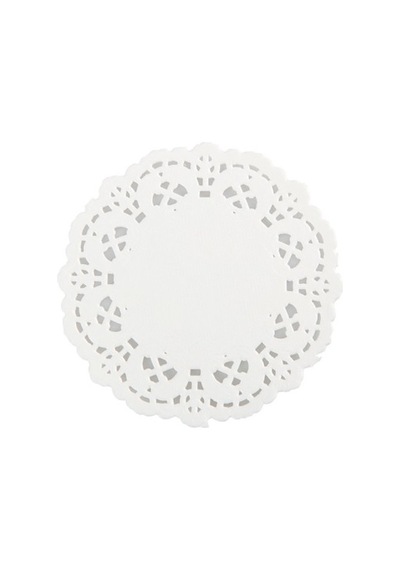 Dantelli Bardak Altlığı 500 Adet 9 - 12 CM 12 CM Beyaz