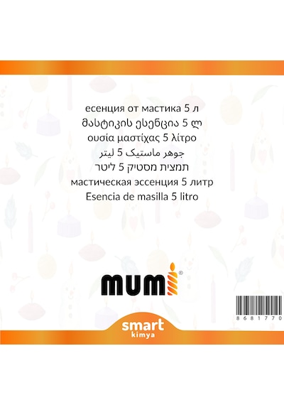 Damla Sakızı Mum Esansı 97483 5 Litre Şeffaf