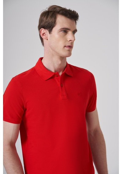 Morven Erkek Kırmızı Basic Polo Yaka Dynamic Fit T-shirt 26yc018007550 Kırmızı