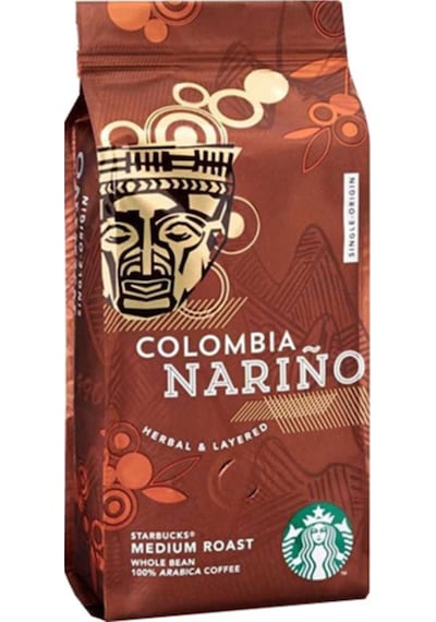 Starbucks Colombia Narino Medium Roast Çekirdek Filtre Kahve 250 G