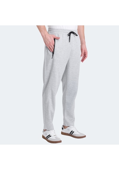 Slazenger KALINA IN Erkek Fermuar Cepli Gri Eşofman Altı