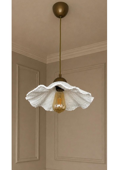 Lioraa Lighting Flora Solo 36 Cm Sarkıt Avize Kırık Beyaz