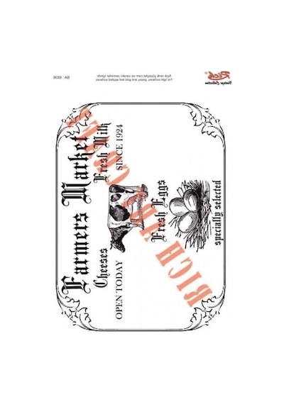 Mey İthalat Rich 1334 Vintage Kolay Transfer 23x33 Cm