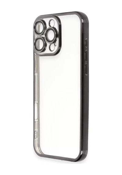 Newface Apple İphone 16 Pro Max Kılıf Razer Lensli Silikon - Siyah
