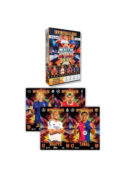 Match Attax Extra - Metal Kutulu Futbolcu Kartı Mega Tin 2 The Invinciballers