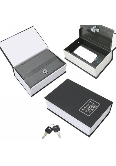 Küçük 114x80x45mm Kitap Modeli Kilitli Kasa - Kumbara Renkli 5250