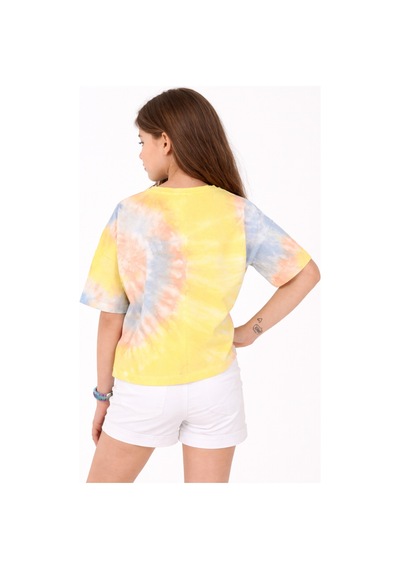 İrem Çocuk Giyim Kız Çocuk Any More Yazılı Batik Desenli Kısa Crop Sarı Renk Tişört Çok Renkli İrem Çocuk Giyim Kız Çocuk Any More Yazılı Batik Desenli Kısa Crop Sarı Renk Tişört Çok Renkli