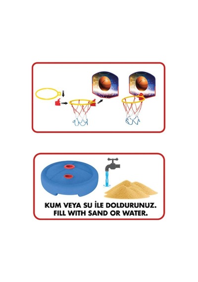 03650 Dede. Küçük Ayaklı Basket  Potası
