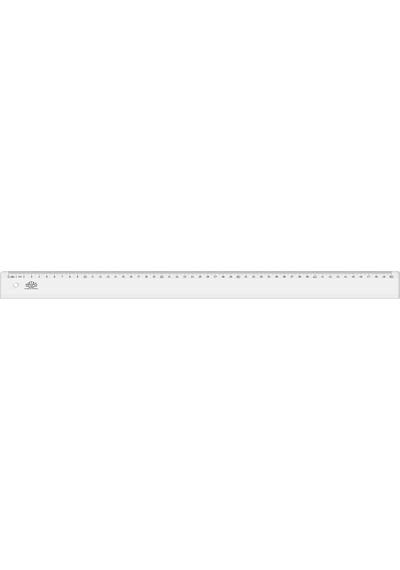 Hatas Şeffaf Cetvel 50Cm Beyaz