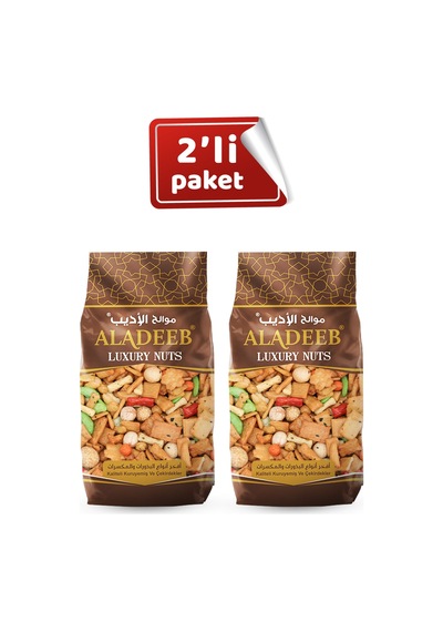 2 Li Set Karışık Pirinç Kraker 2 500 G Renkli Çıtır Atıştırmalık 500 G