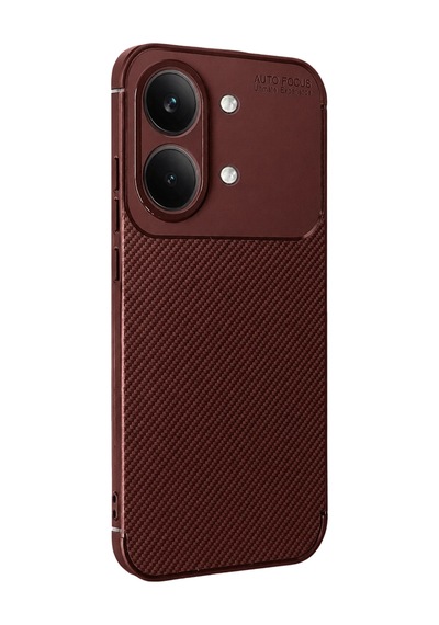 Xiaomi Poco X8 Pro Max Uyumlu Auto Focus Karbon Kapak - Bordo
